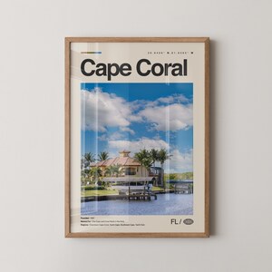 Cape Coral Print Florida, Cape Coral Wall Art, Cape Coral Poster, Cape Coral Photo, Yacht Club Community Park, Tarpon Point Marina, Four Mil