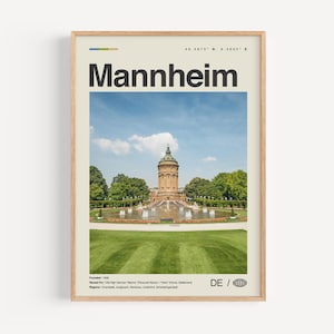 Mannheim Poster Schwarzweiß, Mannheim Wandbild, Mannheim Poster, Mannheim Foto, Mannheim Wanddekor, Mannheim Karte, Deutschland