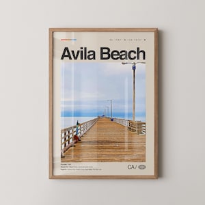 Avila Beach Print California, Avila Beach Wall Art, Avila Beach Poster, Avila Beach Photo, San Luis Obispo Bay, Avila Pier, Pirate&#39;s Cove