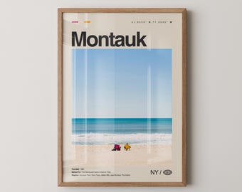 Montauk Print New York, Montauk Wall Art, Montauk Poster, Montauk Photo, Montauk Point Lighthouse, The Hamptons, Ditch Plains Beach
