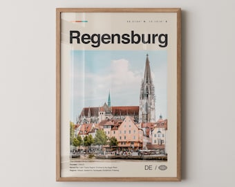 Regensburg Print, Regensburg Wall Art, Regensburg Poster, Regensburg Photo, Regensburg Wall Décor, Germany, Deutschland