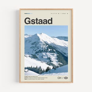 Gstaad Print Schwarzweiss, Gstaad Wandkunst, Gstaad Poster, Gstaad Foto, Gstaad Wanddekor, Gstaad Karte, Schweiz