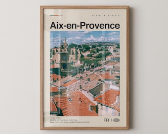 Aix En Provence Print No 2, Aix-en-Provence Wall Art, Aix-en-Provence Poster, Aix-en-Provence Photo, France, Côte d'Azur