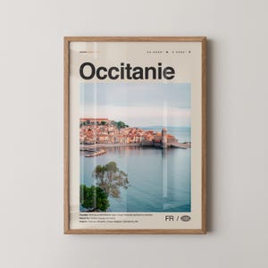 Occitanie Print, Occitanie Wall Art, Occitanie Poster, Occitanie Photo, Occitanie Wall Décor, Occitanie Map, France