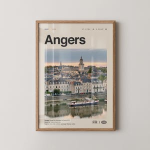 Angers Print, Angers Wall Art, Angers Poster, Angers Photo, Angers Wall Décor, Angers Map, France