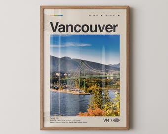 Vancouver Print Canada No 1, Vancouver Wall Art, Vancouver Poster, Vancouver Photo, British Columbia, North America
