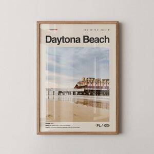 Daytona Beach Print Florida, Daytona Beach Wall Art, Daytona Beach Poster, Daytona Beach Photo, Daytona International Speedway, Daytona