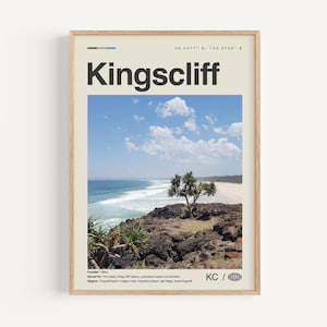 Kingsriff Poster schwarz und weiß, Kingsriff Wandkunst, Kingsriff Poster, Kingsriff Foto, Kingsriff Wanddekor, Kingsriff Karte, Australien