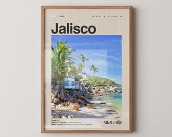 Jalisco Print Mexico, Jalisco Wall Art, Jalisco Poster, Jalisco Photo, Guadalajara, Tequila, Puerto Vallarta, Lake Chapala, Hospicio Cabañas