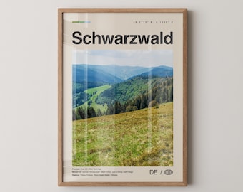 Schwarzwald Print, Schwarzwald Wall Art, Schwarzwald Poster, Schwarzwald Photo, Schwarzwald Décor, Schwarzwald Map, Germany