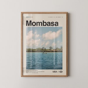Mombasa Print, Mombasa Wall Art, Mombasa Poster, Mombasa Photo, Mombasa Wall Decor, City Art Print, Kenya, Africa