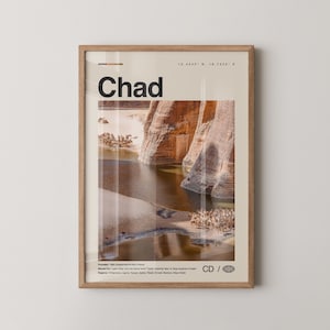 Chad Print, Chad Wall Art, Chad Poster, Chad Photo, Chad Wall Decor, Country Art Print, Africa