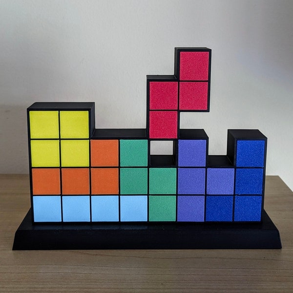 3D-gedruckte Tetris-Lampe