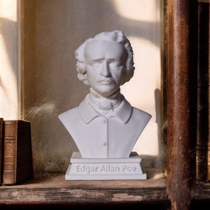 Statuetta di Edgar Allan Poe stampato in 3D - Arte Artigianale per Appassionati di Letteratura - Gadget The Fall of the House of Usher