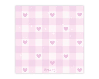 Violet Heart Post-it® Note Pads