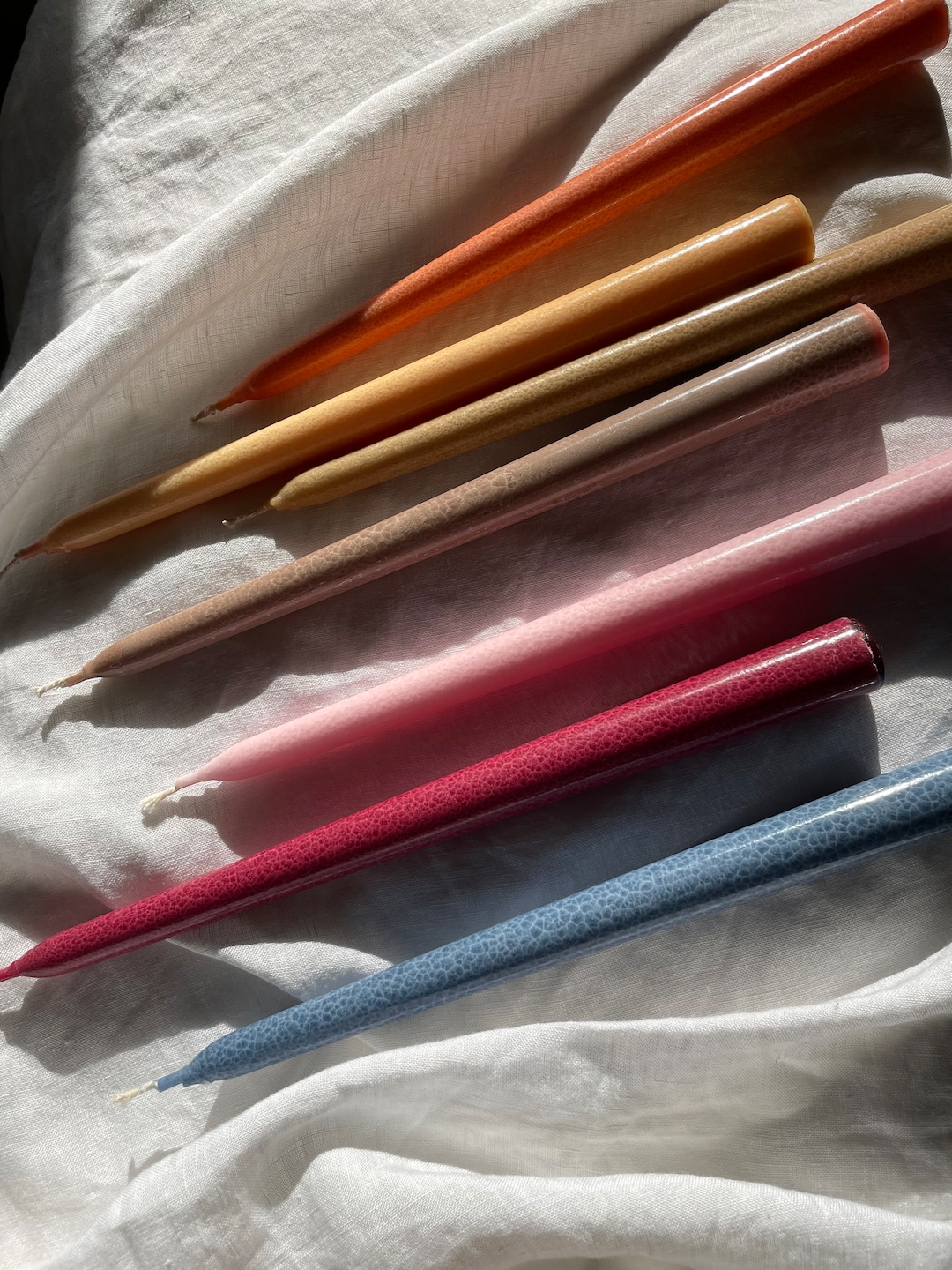 Dripless Taper Candles, Long Burn Time, Nontoxic, Stearin Based Etsy
