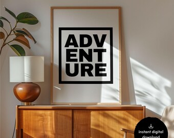 Adventure Print: Minimalist Kids Room Decor (Digital Download)