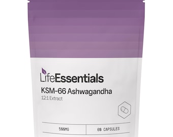 KSM-66® Ashwagandha - 12:1 Extract - 6000mg Equivalent Dose - 500mg x 60