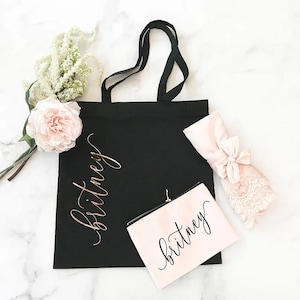 Personalised tote bag / Bridesmaid bag / Bridesmaid gift / Bridesmaid Gifts / cotton canvas bag / Mothers Day Gift / shopping bag / tote
