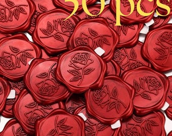 Pegatinas de sello de cera autoadhesivas 3D