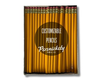 Yellow 2) Custom Pencils Personalized Pencils Event