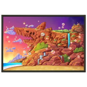 Sharpedo Bluff Metal Framed Poster