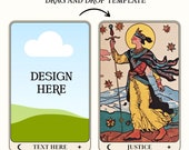 Custom Tarot Card Template: Editable Canva Design (Digital Download)