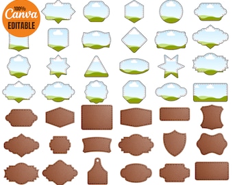 Leather Patch SVG Template: 90 Designs, Hat Patches (Digital Download)