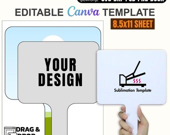 Dry Erase Answer Paddle Template Canva, Dry Erase Paddle Template Editable Svg, Graduation Notes Template, Cricut, Silhouette, Sublimation