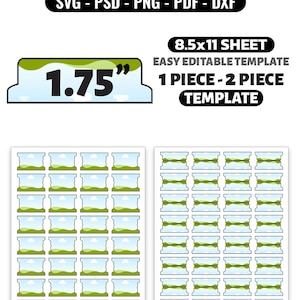 Planner Tab Template SVG, Editable Canva File Folder Labels, Journal Tabs, Binder Divider Tabs, Cricut Silhouette Cut Files image 4