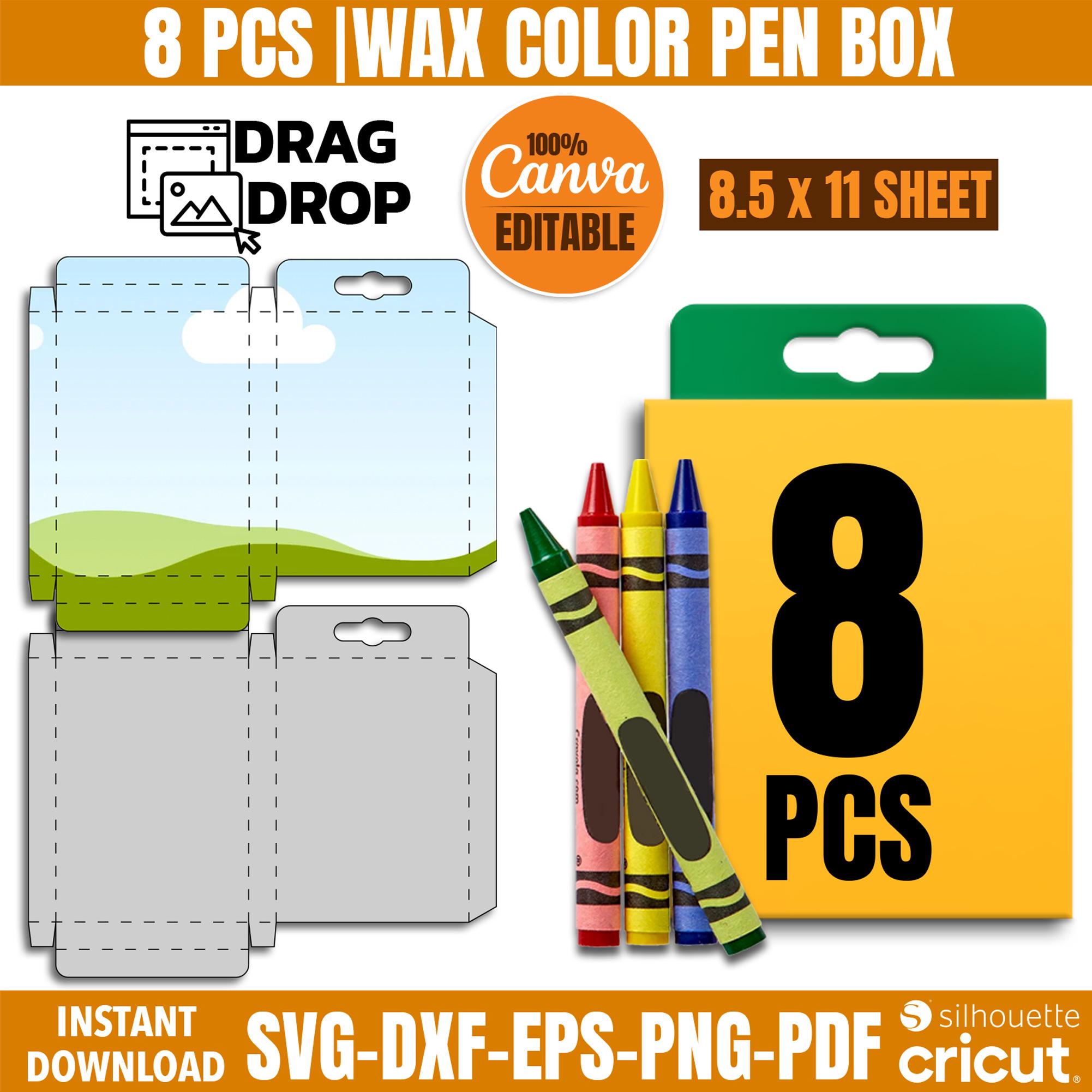 Crayon box wrapper svg
