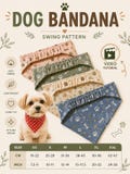 11 Sizes Dog Scrunchie Elastic Bandana Sewing Pattern PDF, XS to XXL, Pet Bandana Tutorial