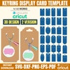 75 Keyring Display Card Svg Bundle, Keyring Display Card Template ...