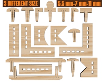 Honeycomb Bed Pins, Glowforge Pins, Honeycomb Pins Svg, Laser Cut Pins, Crumb Tray Pin, Laser Hold Down Pins, Laser Cut Svg Files