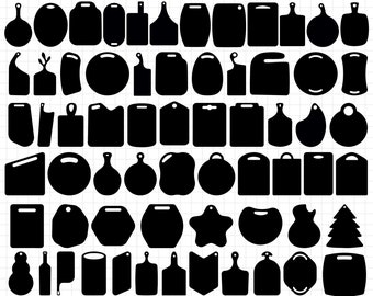 Cutting Board SVG Bundle: Charcuterie & Cheese Board Laser Cut Files (Digital Download)