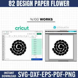 Rolled flower SVG, 3d flower SVG, Rolled Flower SVG, Paper Flower Svg, Digital Download, Digital Paper Svg