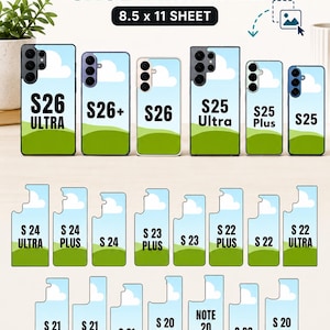 Canva Samsung Phone Case Template Bundle: Galaxy S24 Ultra (Digital Download)