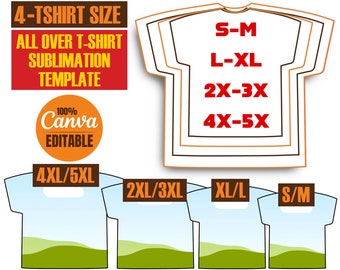 Modèle de t-shirt intégral, modèle de sublimation de t-shirt intégral, modèle de conception de chemise entièrement prête pour la sublimation, contour de t-shirt