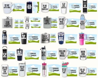 Tumbler Canva Template Bundle: 36 Designs (Digital Download)
