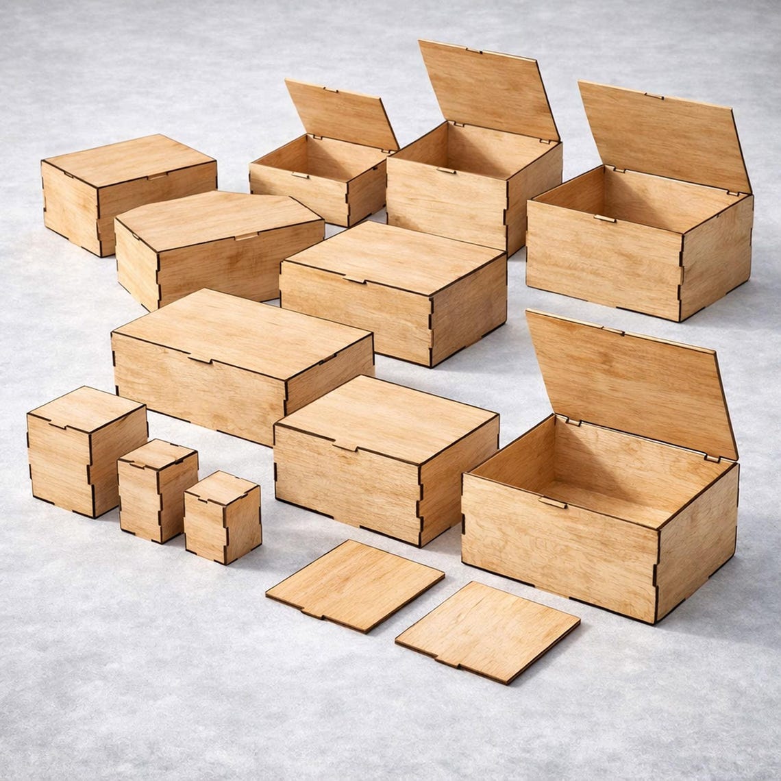 Xtool Storage Box Laser Cut Box Bundle | 37 Box Sizes | Xtool Compatible Wooden Box ...