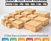 Laser Cut Box Templates | 37 Sizes, xTool Compatible (Digital Download)