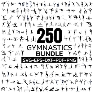 Gymnastics Svg Bundle, Gymnastics Png, Gymnastics Mom Svg, Gymnastics Cricut Cut File, Silhouette Cut File, T-shirt Gymnastic Design