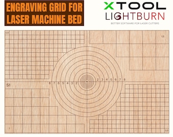 Xtool S1 Laser Grid File: Basic Waste Board (Digital Download)