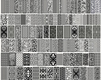 Paneles geométricos cortados con láser Svg, arte mural con paneles de madera, colección de paneles, archivos cortados con láser, archivos de paneles cortados con láser Lightburn, paneles CNC