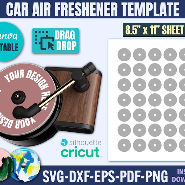 Record Player Air Freshener Etsy