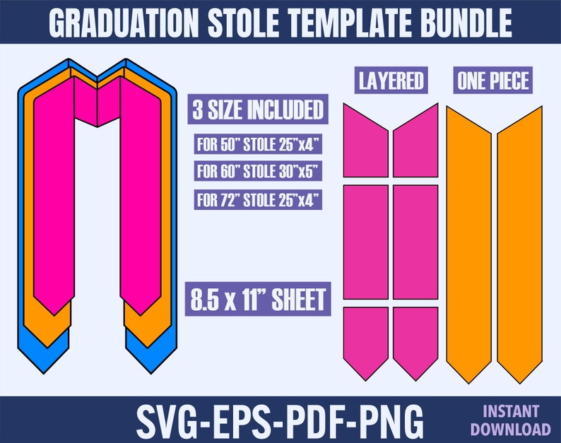 Graduation Stole Template