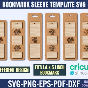 Bookmark Sleeve Svg, Bookmark Display Card Svg, Bookmark Holder