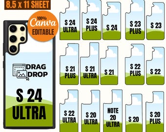 Ensemble de modèles de coques de portable Canva pour Samsung : Galaxy S24 Ultra (téléchargement numérique)