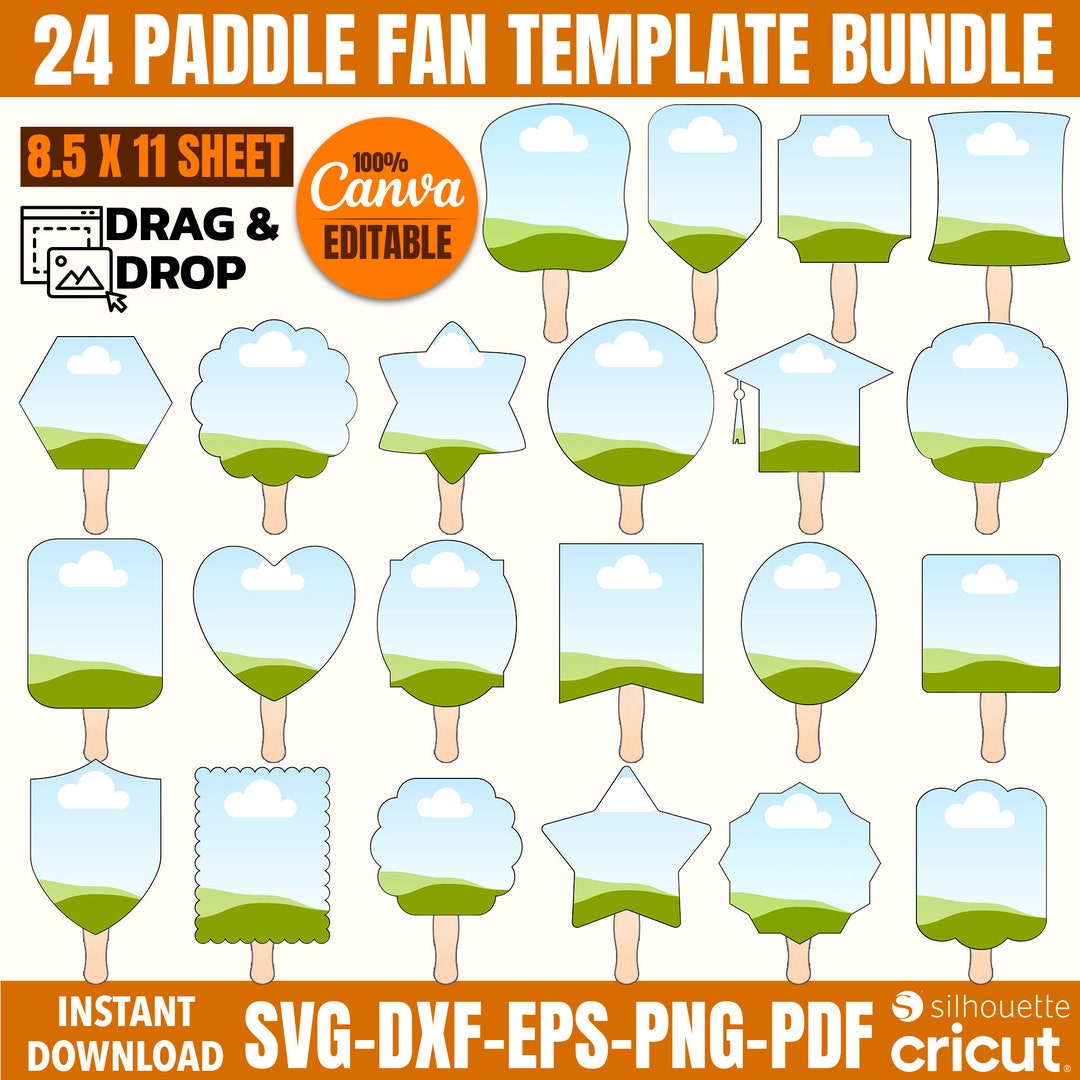 Fan Template Svg, Paddle Fan Template, Wedding Program Fan, Graduation Fan Template Svg, Paddle Fan Template, Wedding Program Fan, Graduation