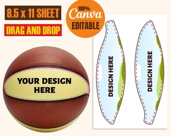 Modèle de panneau de basket-ball Svg, modèle de panneau de basket-ball vierge, modèle de panneau de basket-ball modifiable Canva sublimation de basket-ball personnalisée